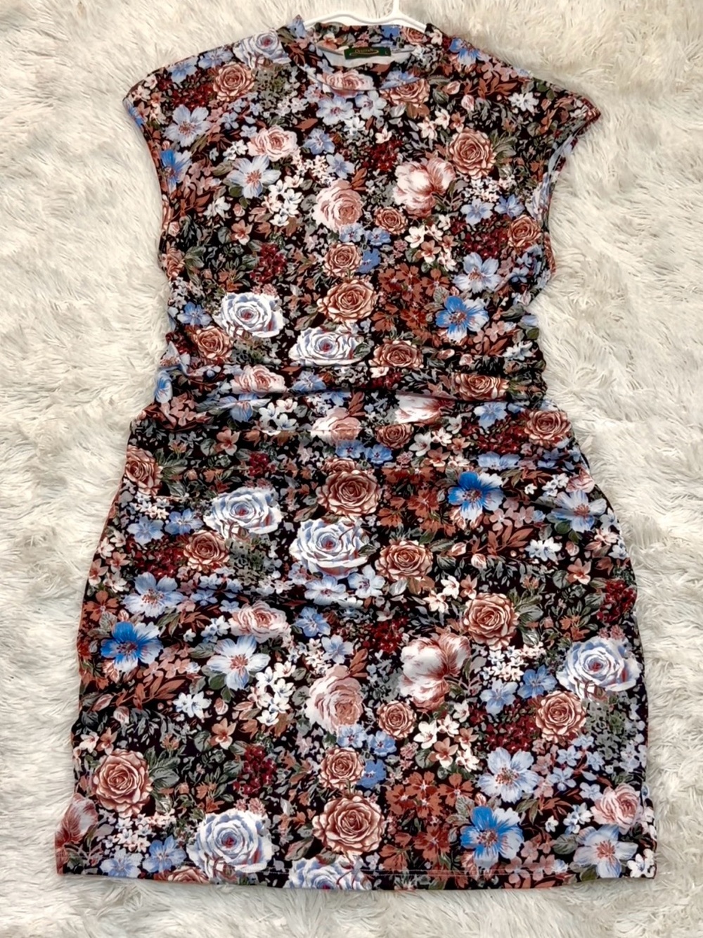 Floral Print Cap Sleeve Mini Dress in Multiple Vibrant Colors (New without Tag)
